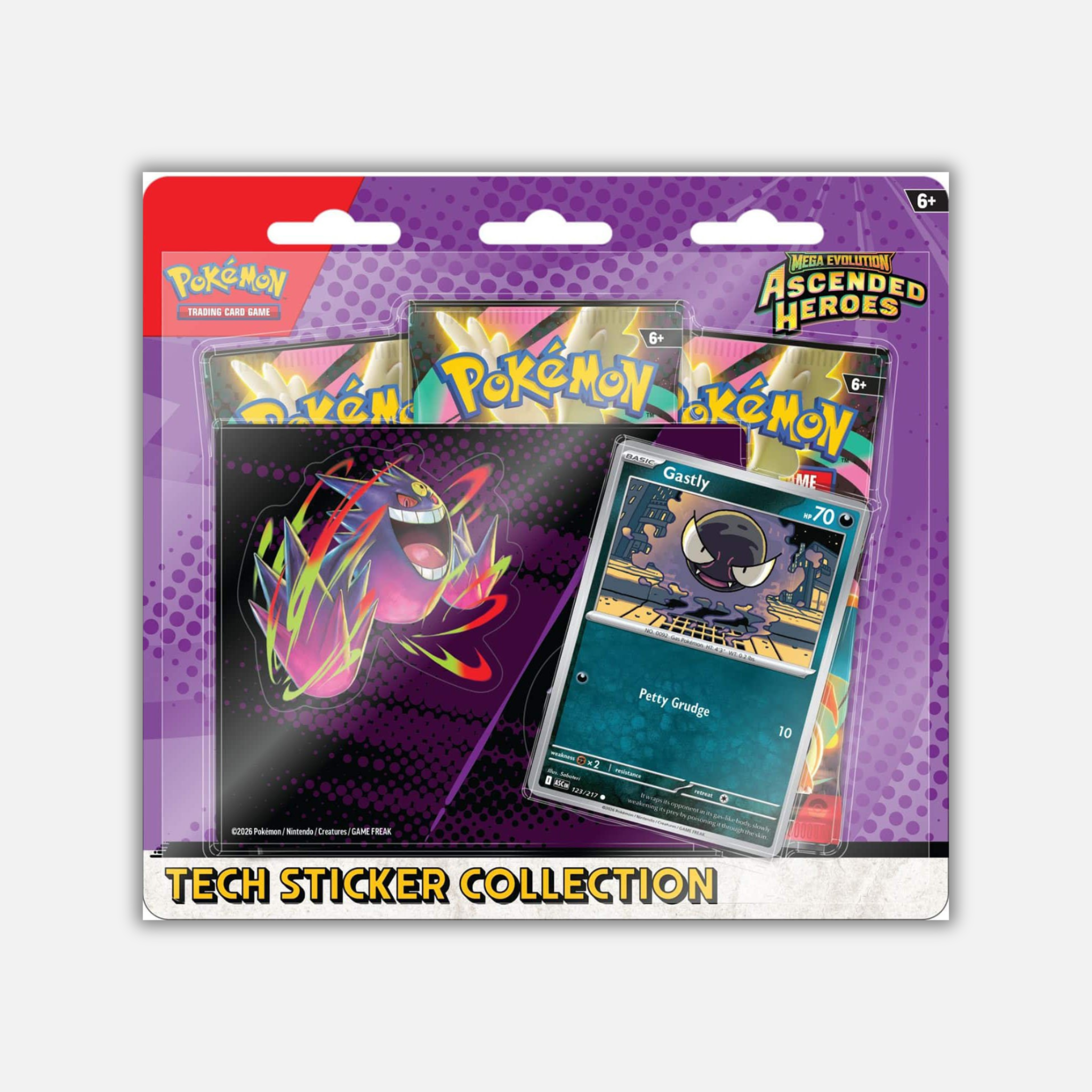 Pokemon Ascended Heroes Tech Sticker Collection Gastly PREDNARUDŽBA
