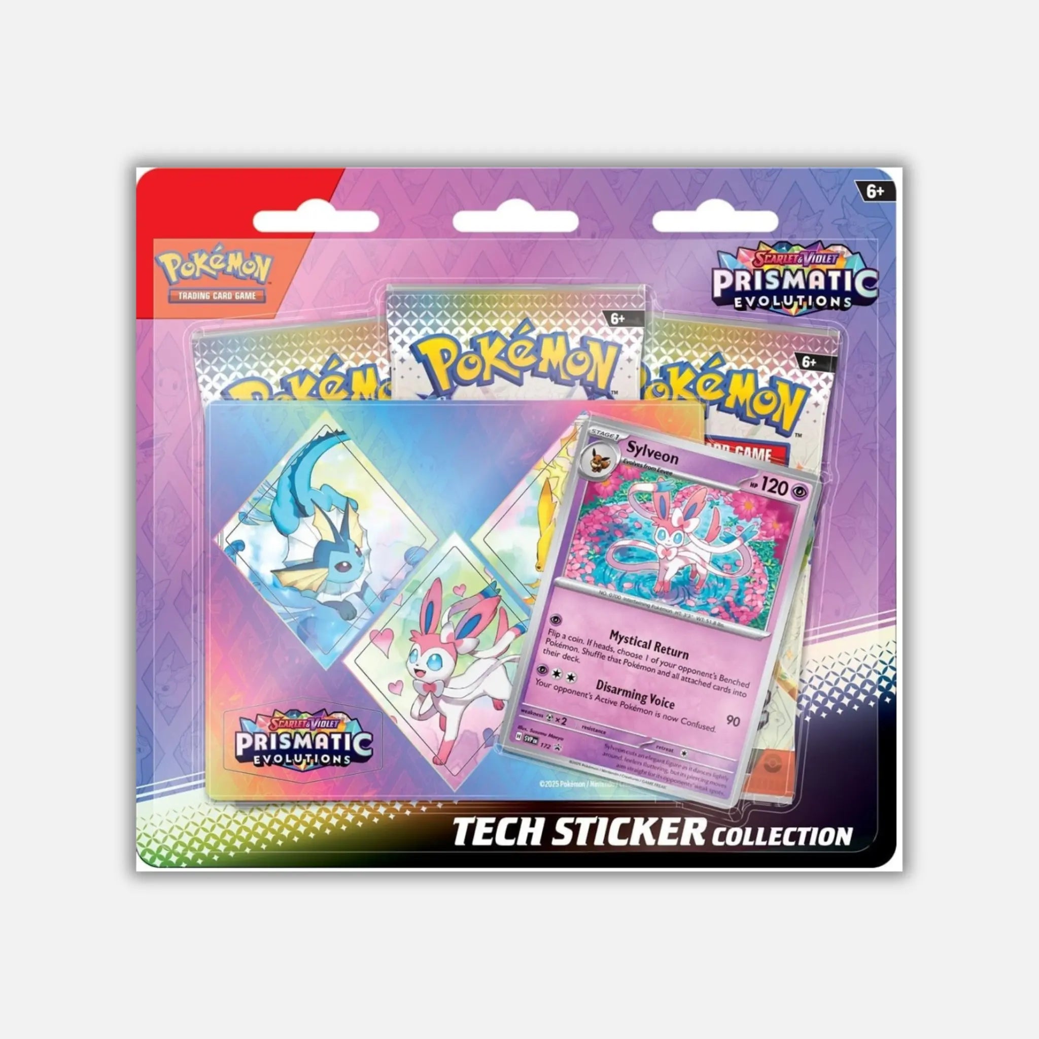 Pokemon Prismatic Evolutions: Sylveon Tech Sticker Collection