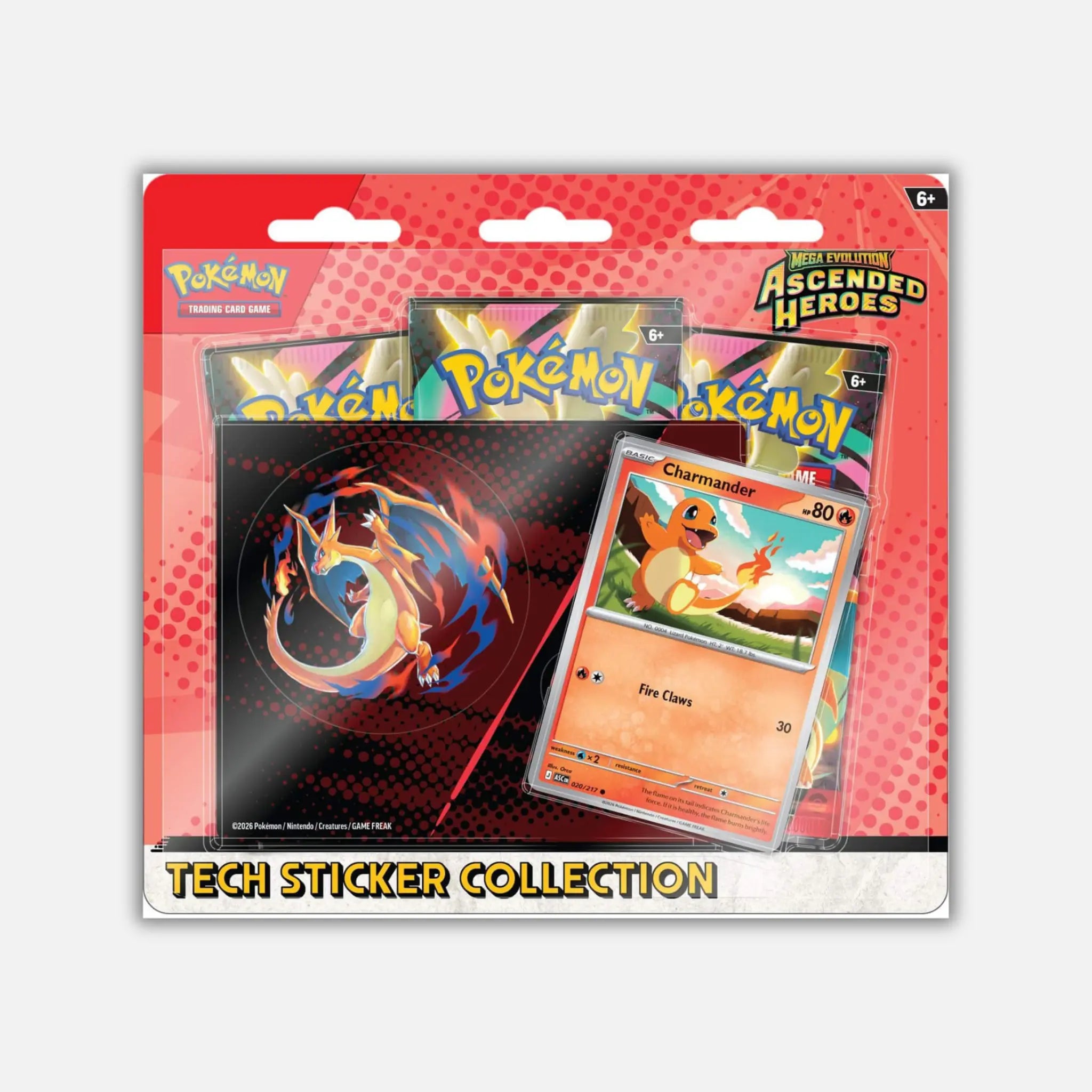 Pokemon Ascended Heroes Tech Sticker Collection Charmander PREDNARUDŽBA