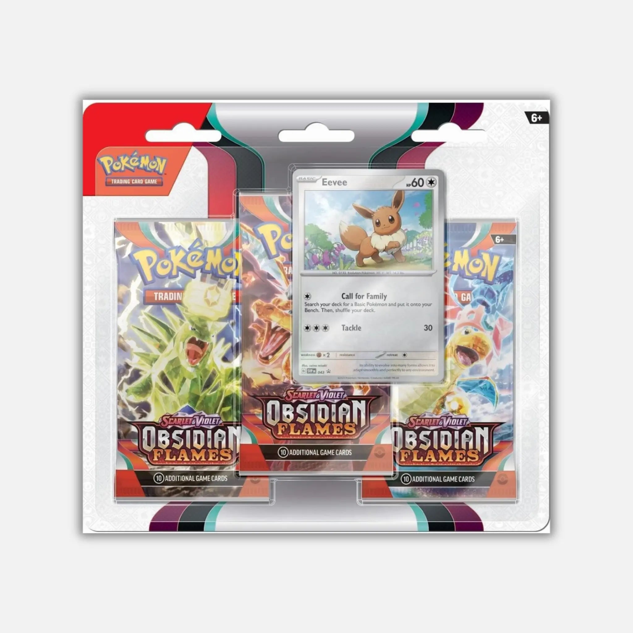 Obsidian Flames: Eevee 3-Pack Blister