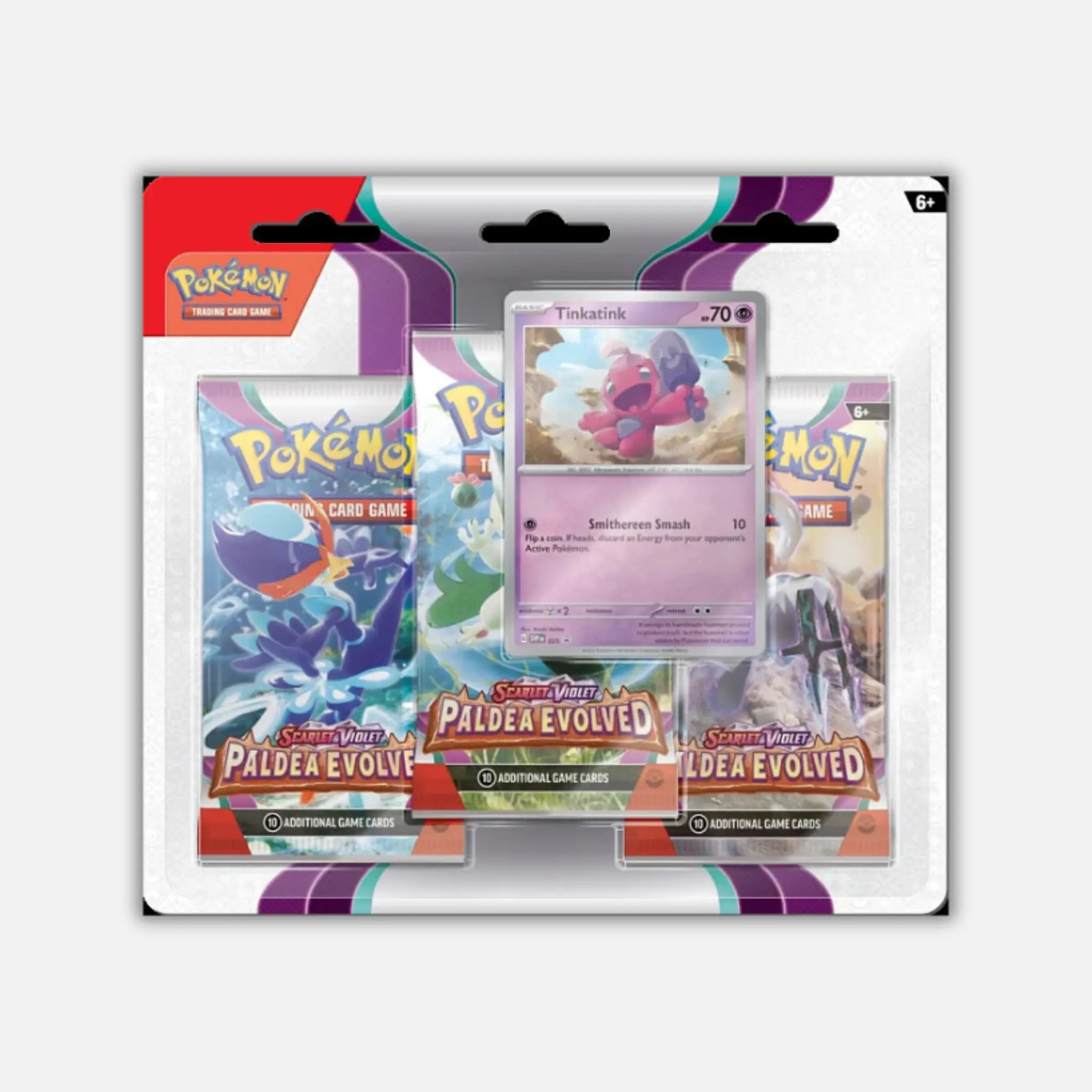 Pokemon Paldea Evolved: Tinkatink 3-Pack Blister