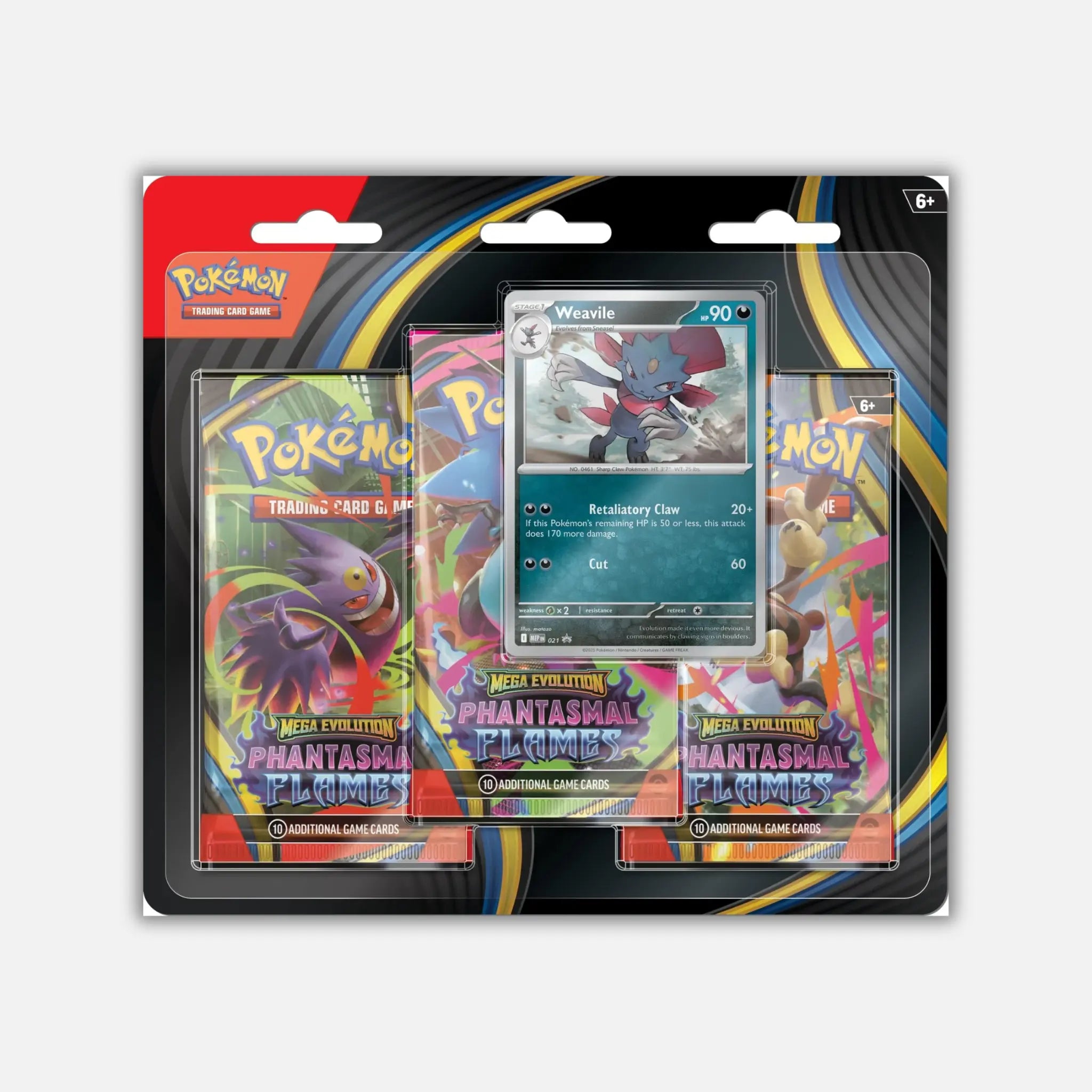 Pokemon Phantasmal Flames: 3-Pack Blister Weavile