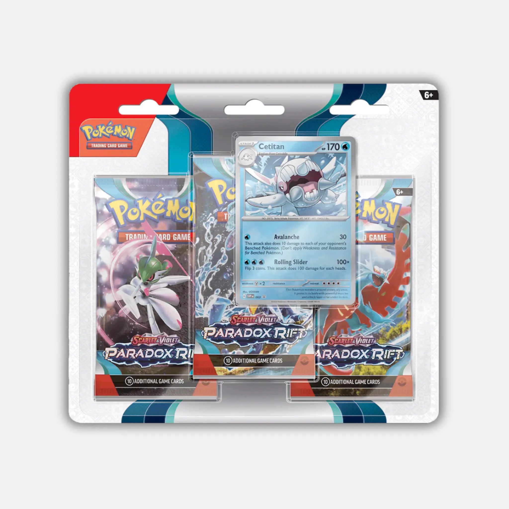 Pokemon Paradox Rift: Cetitan 3-Pack Blister