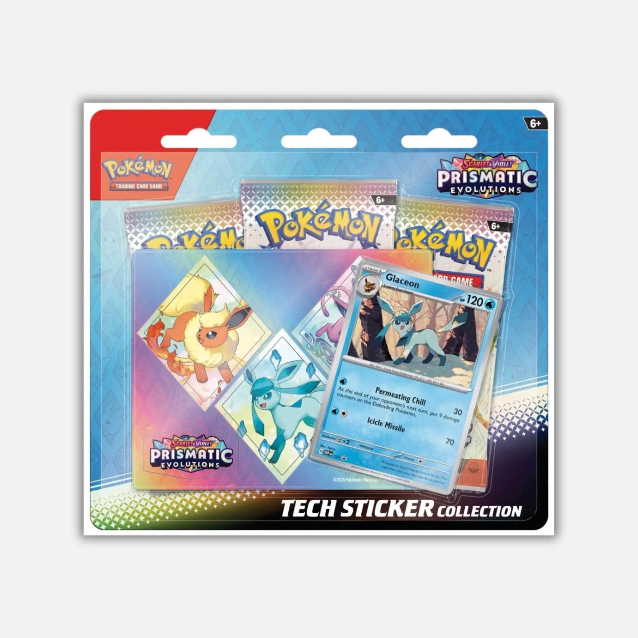 Prismatic Evolutions: Glaceon Tech Sticker Collection