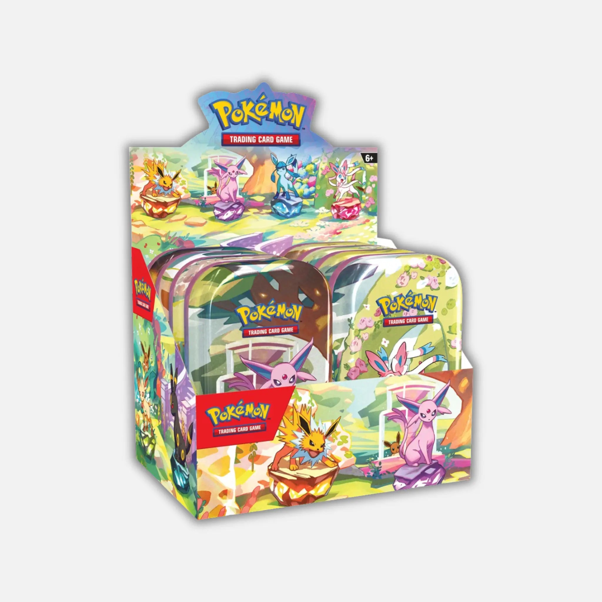 Pokemon Primsatic Evolutions Mini Tin Display