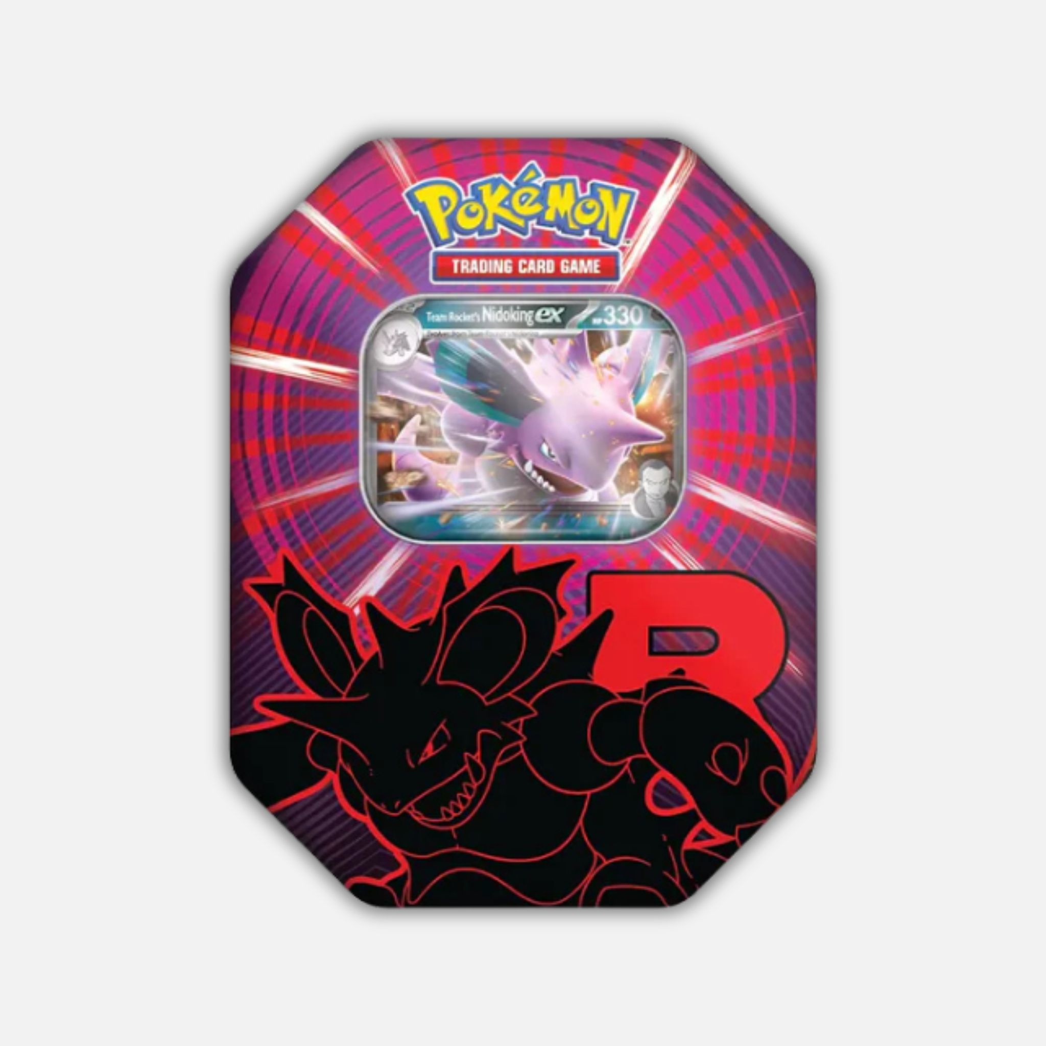 Pokemon Team Rocket's Nidoking ex Tin