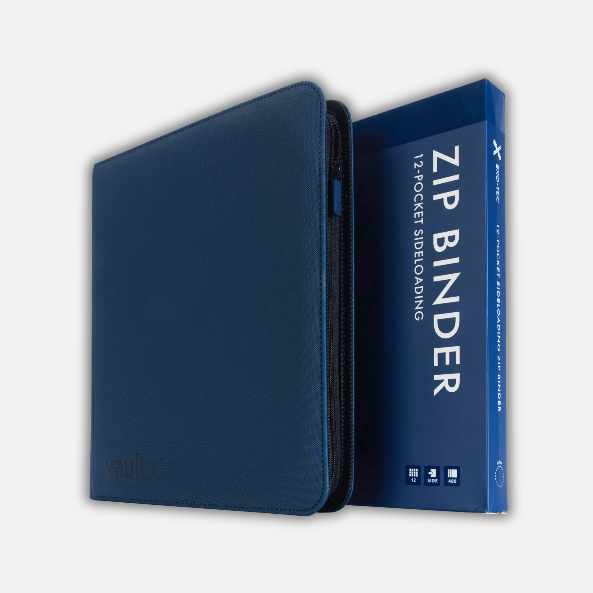 VaultX 12 Pocket Premium Zip Binder Plavi