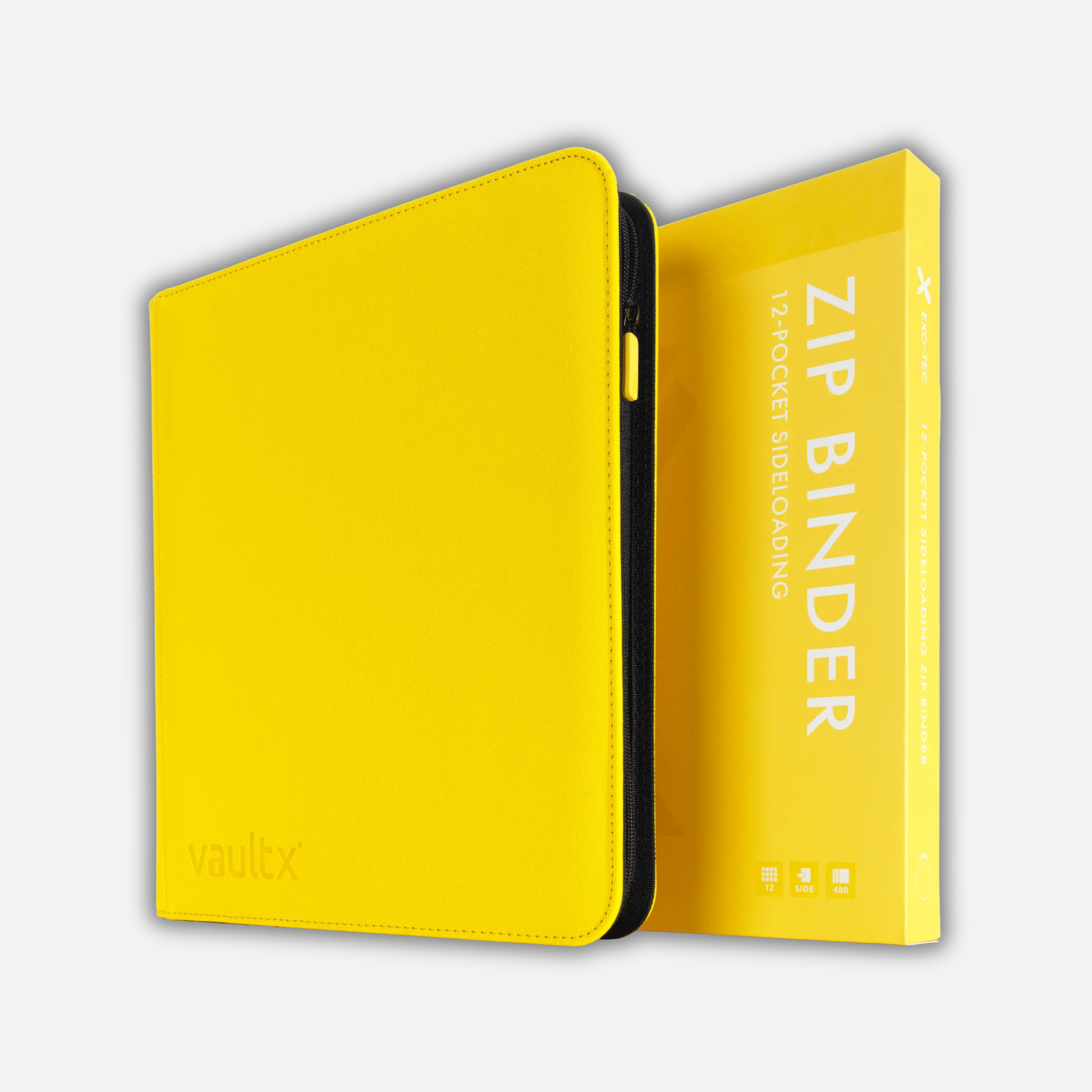VaultX 12 Pocket Premium Zip Binder Žuti