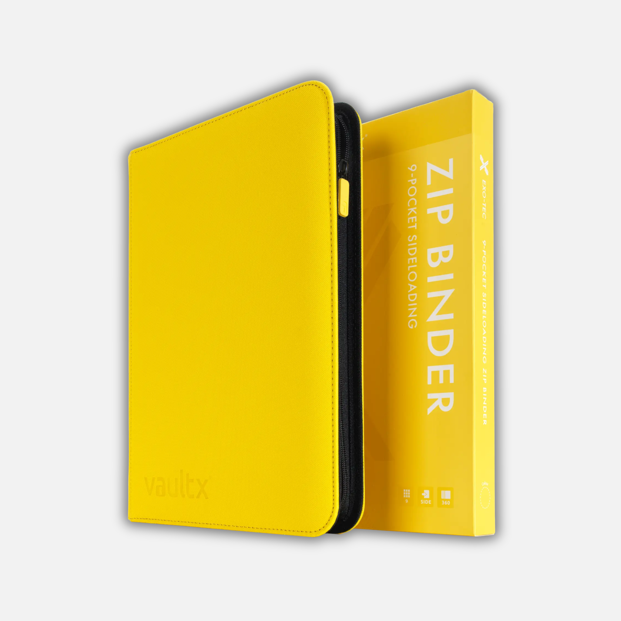 VaultX 9 Pocket Premium Zip Binder Žuti